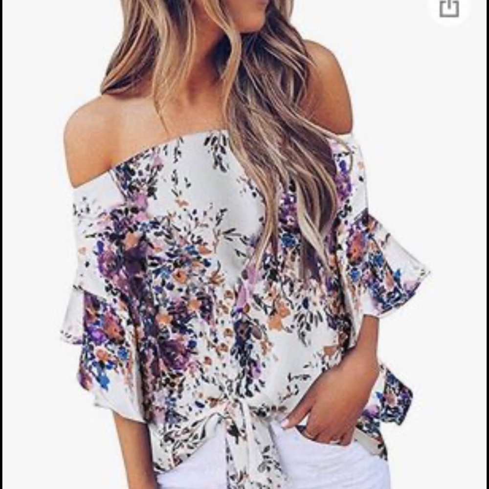 Flowery floaty top